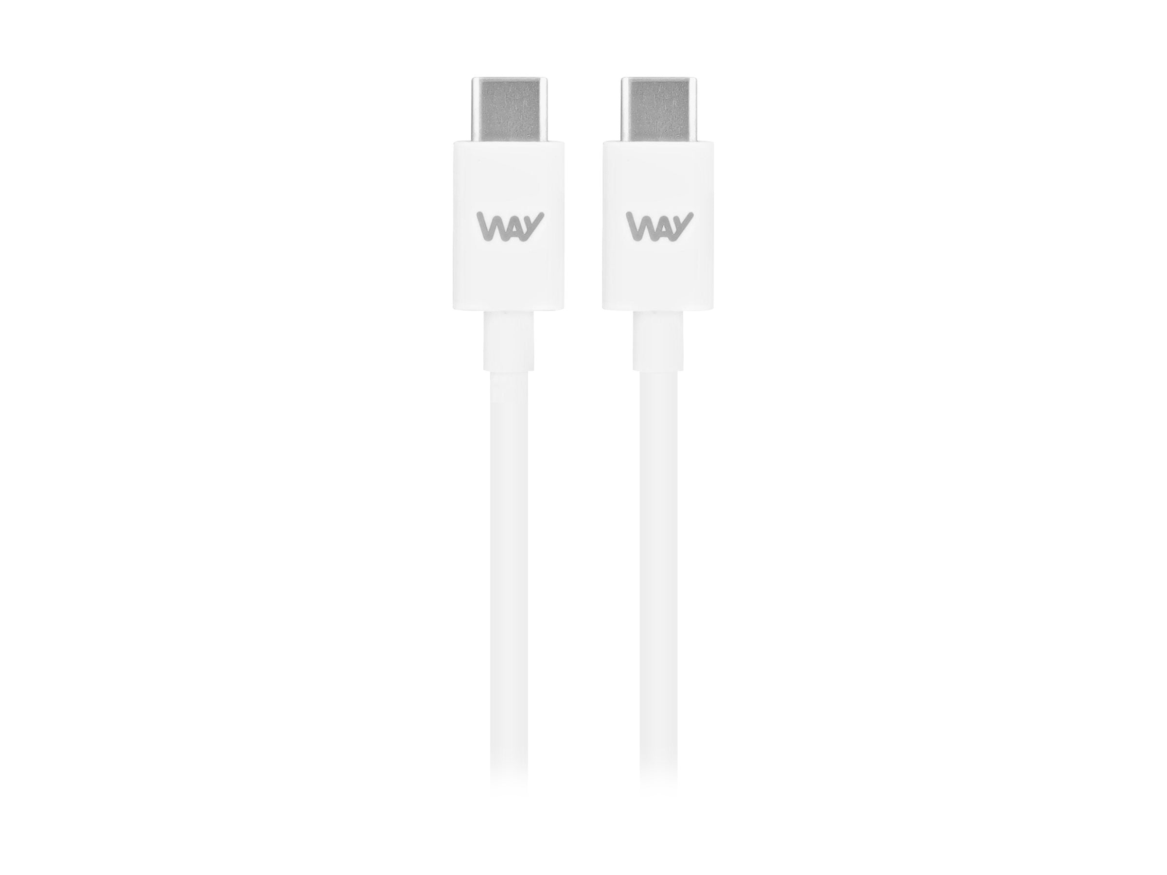 TNB WAY - Câble de charge et de synchronisation USB-C/USB-C 1m - blanc