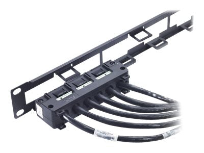 APC Data Distribution Cable CAT6 UTP CMR 6XRJ-45 Black 35FT 10,6m
