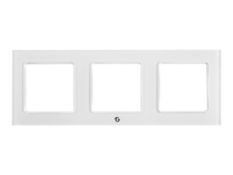 SHELLY Wall Frame 3 White 3-Gang Wall Switch Frame