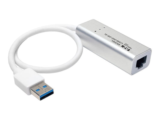 EATON TRIPPLITE USB 3.0 SuperSpeed to Gigabit Ethernet NIC Network Adapter 10/100/1000 Plug and Play Aluminum