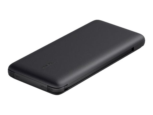 BELKIN BOOST CHARGE 10 000 mAh PD Powerbank with Integrated Cables USB-C and Lightning Black