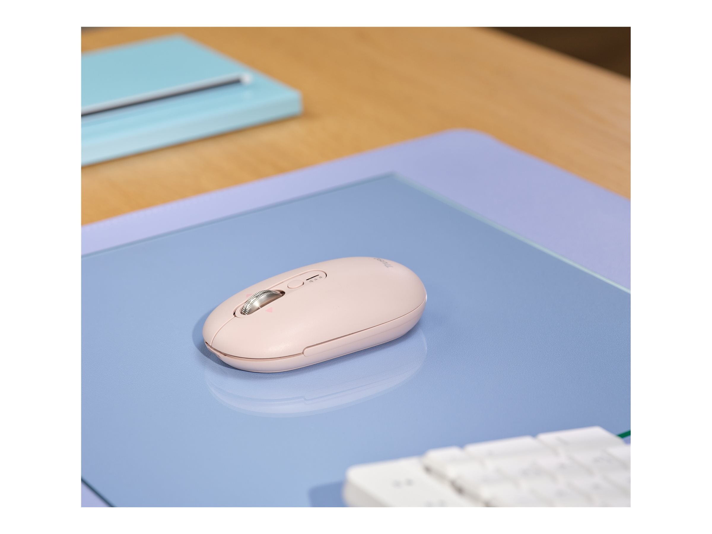 TRUST Souris sans fil SERON hyperscroll multi-connexion rechargeable rose