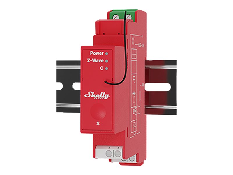 SHELLY Wave Pro 1PM DIN-Rail 1-Channel Power Monitoring Smart Switch // QPSW-0A1P16EU