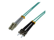 MCL ST/LC Multimode duplex 50/125 OM3 optical fiber - 15m