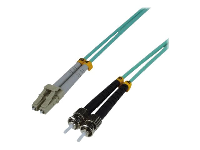 MCL ST/LC Multimode duplex 50/125 OM3 optical fiber - 15m