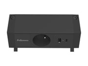 FELLOWES PRISE POUR BUREAU ÉLECTRIQUE TYPE E - NOIR Équipé de 1 x prise de courant 230v 1 x port USB-A 18w max et 1 x port USB-C