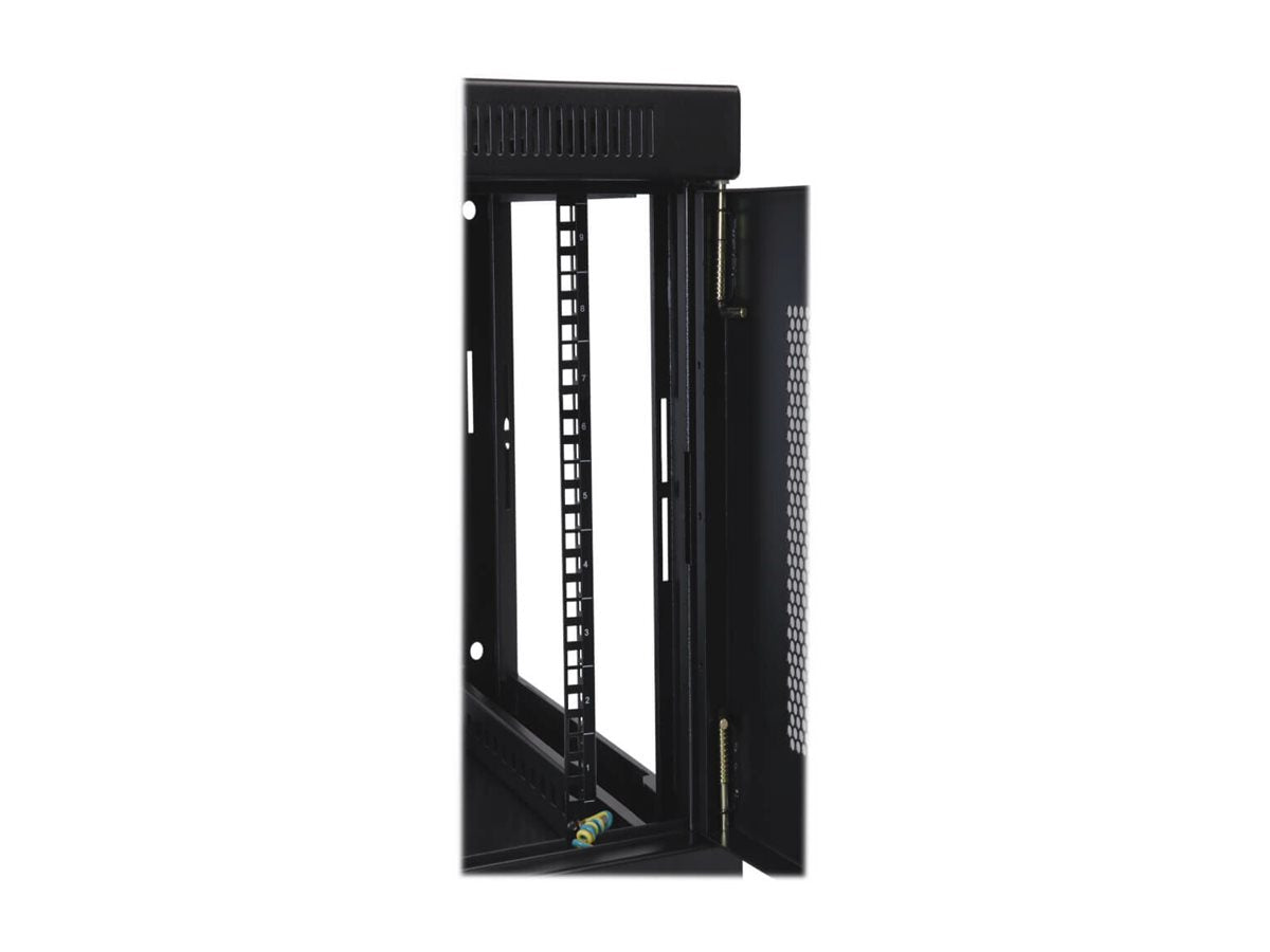 EATON TRIPPLITE 9U Wall Mount Rack Enclosure Server Cabinet w/ Door & Side Panels Rack cabinet wall mountable Black 9U 19