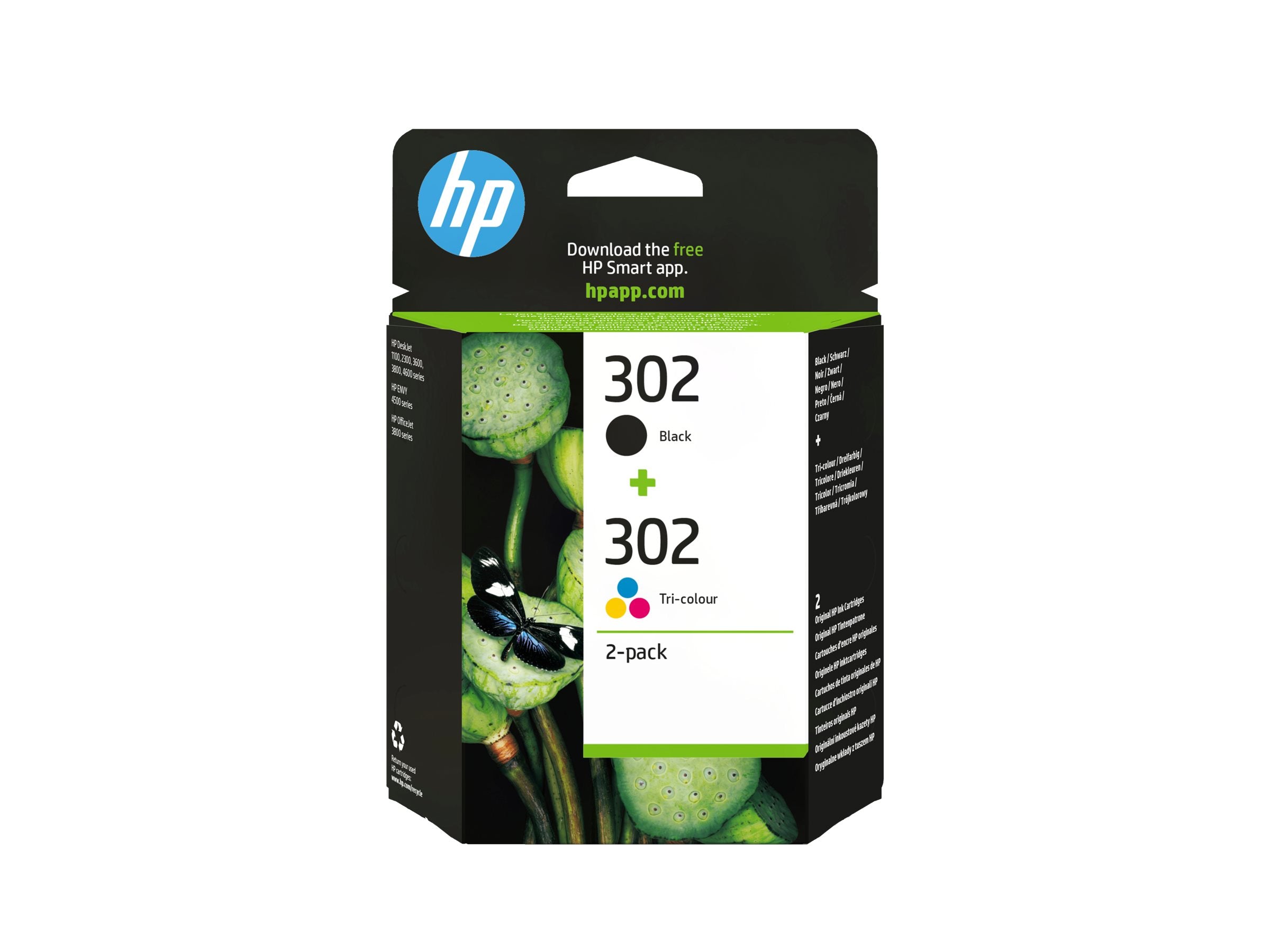 HP 302 original Ink cartridge X4D37AE 301 Combo 2-Pack BLISTER