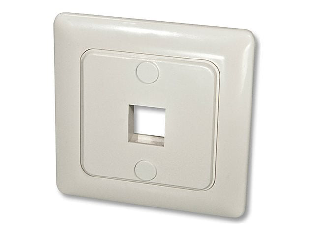 LINDY Face Plate DE for 1 Keystone Face plate with cover 80x80