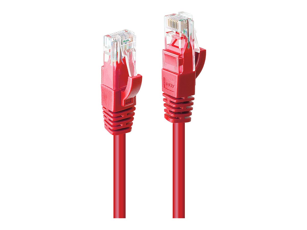 LINDY Cat.6 UTP Cable Red 2m