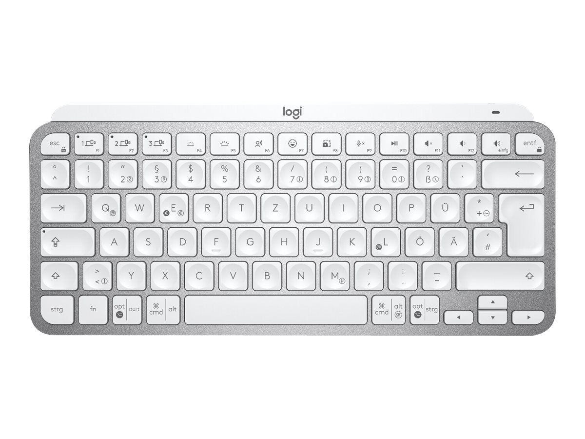 Logitech MX Keys Mini clavier Bureau RF sans fil + Bluetooth QWERTZ Allemand Gris
