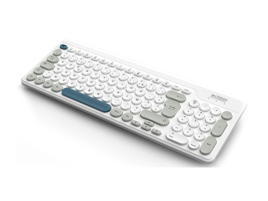 URBAN FACTORY Onlee Color Wireless Flat Keyboard 2.4Ghz - White/Blue/Grey
