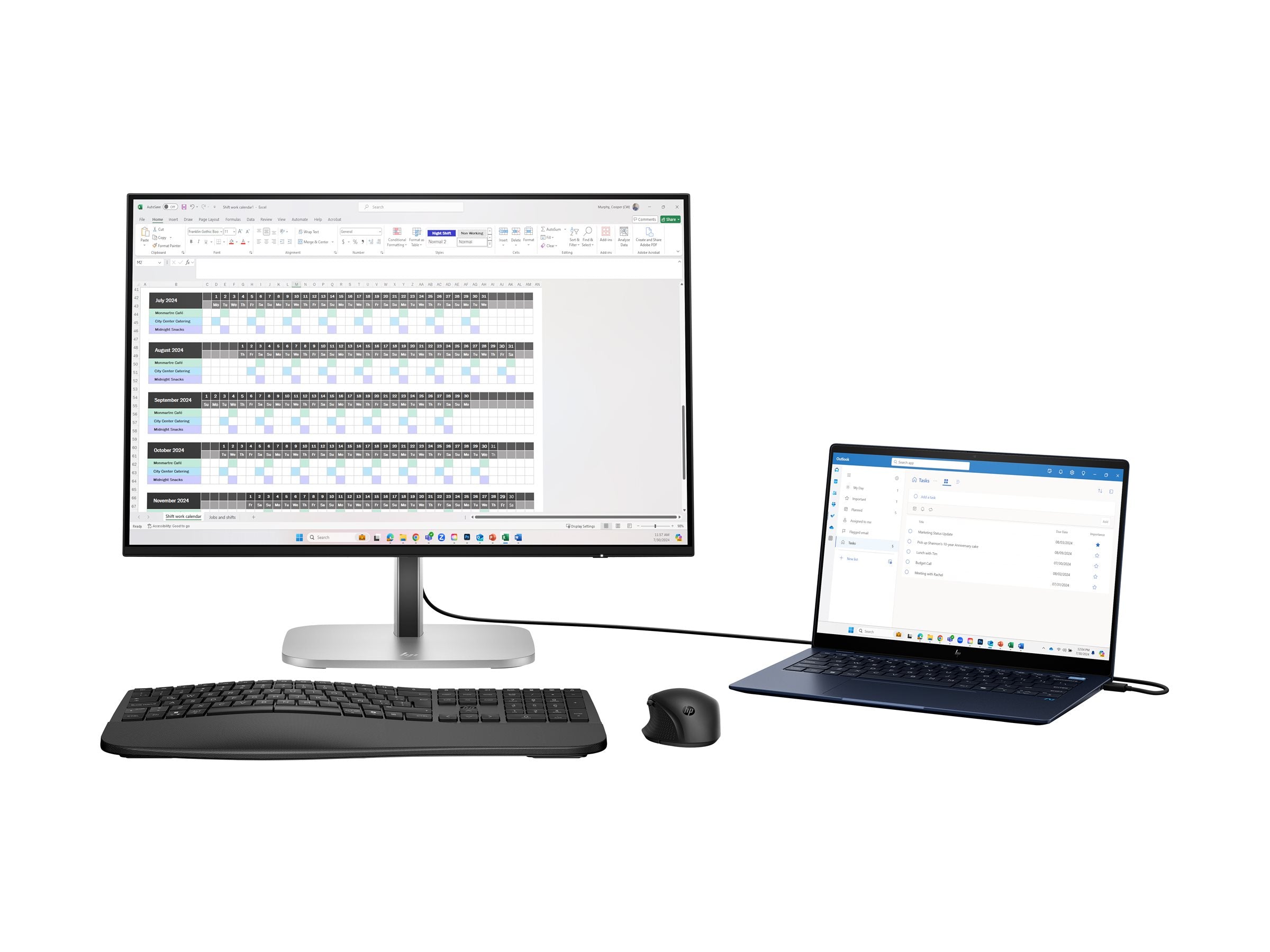 HP Écran Series 5 Pro- 524pn WUXGA 23.8p Moniteur 24 1920x1200 HDMI DP  3/3/0