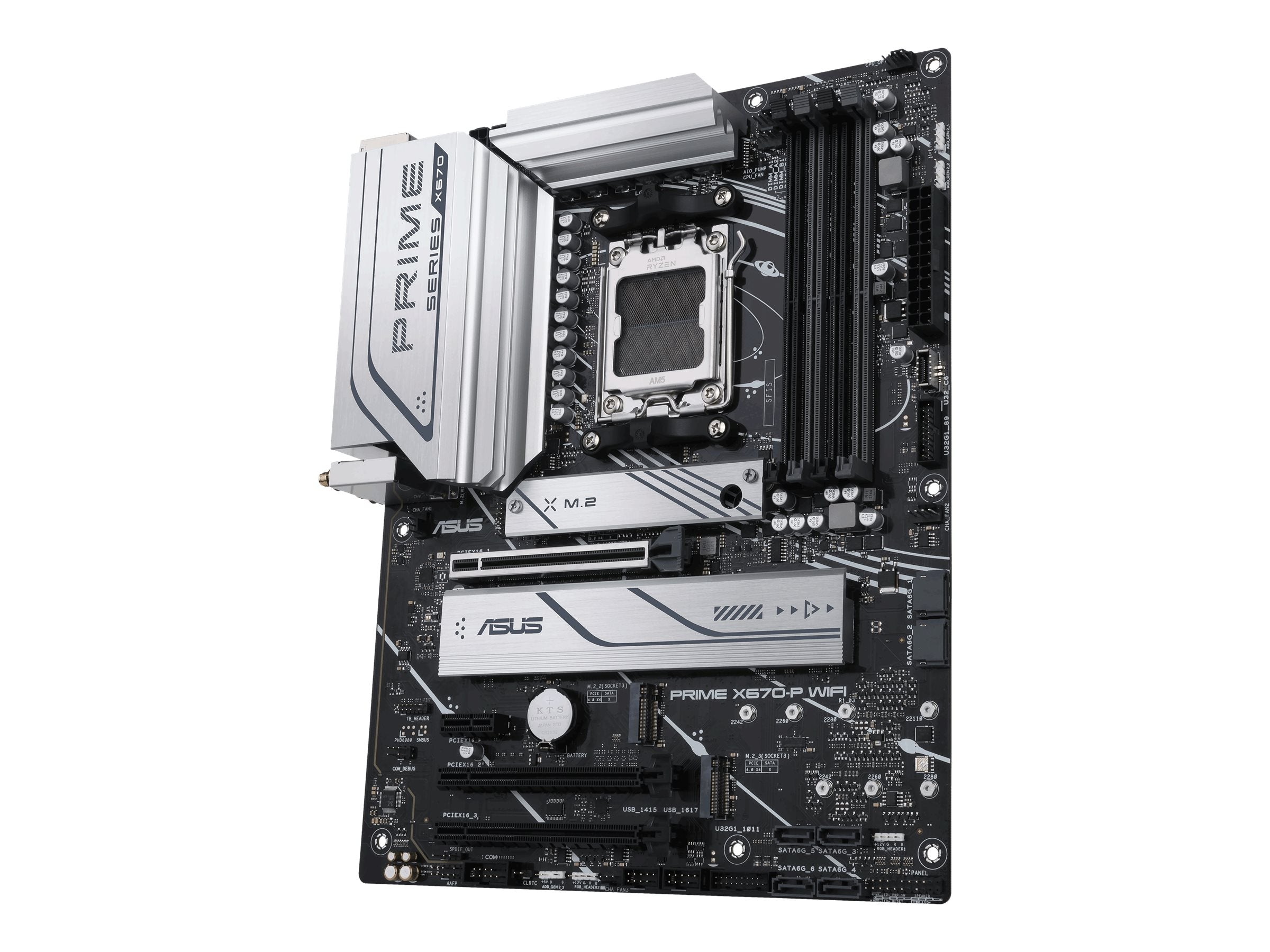 ASUS PRIME X670-P WIFI AM5 Socket 4DDR5 3xPCIe 4.0 x16 HDMI 2.1 DP 1.4 6xSATA 6Gb/s ATX