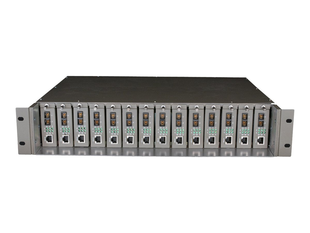 14 slot media converter chassis