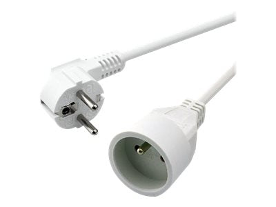 MCL Schuko extension cable - 5m White