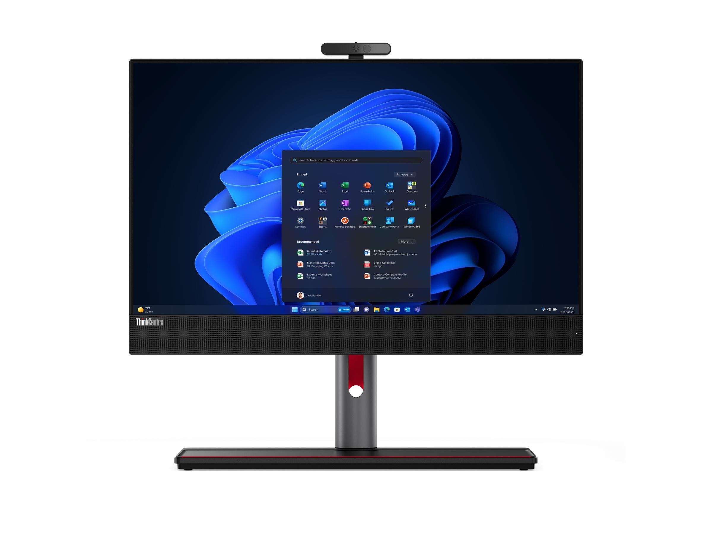 LENOVO ThinkCentre M90a Gen 5 Intel Core i5-13500 23.8p FHD 8Go 256Go SSD M.2 2280 Intel UHD Graphics 770 W11P 3Year Onsite (P)