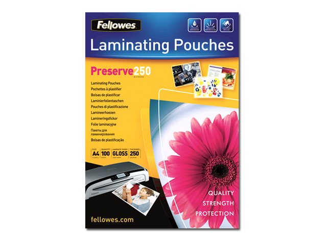 FELLOWES FEUILLE DE  NETTOYAGE POUR PLASTIFIEUSES X10