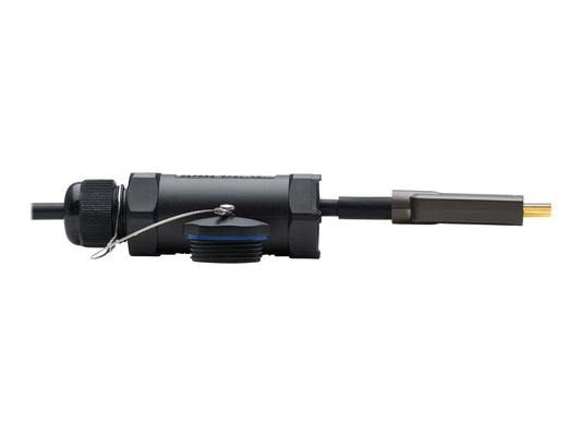 EATON High-Speed Armored HDMI Fiber Active Optical Cable AOC with Hooded Connectors and Reel 4K 60Hz HDR IP68 M/M Black 100m