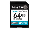KINGSTON 64Go SDXC Canvas Go Plus Gen4 200Mo/s C10 UHS-I U3 V30