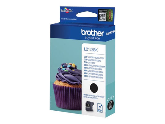BROTHER LC-123 cartouche dencre noir haute capacité 600 pages pack de 1