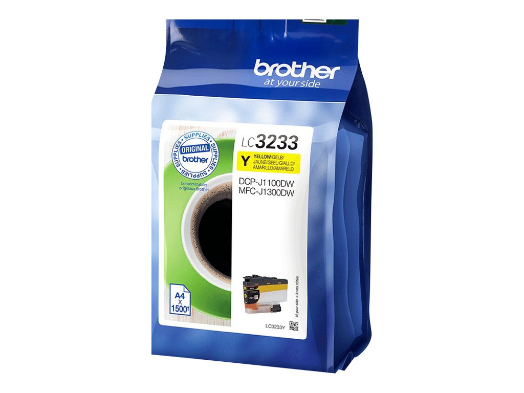 BROTHER LC-3233Y Yellow Ink 1500 pages
