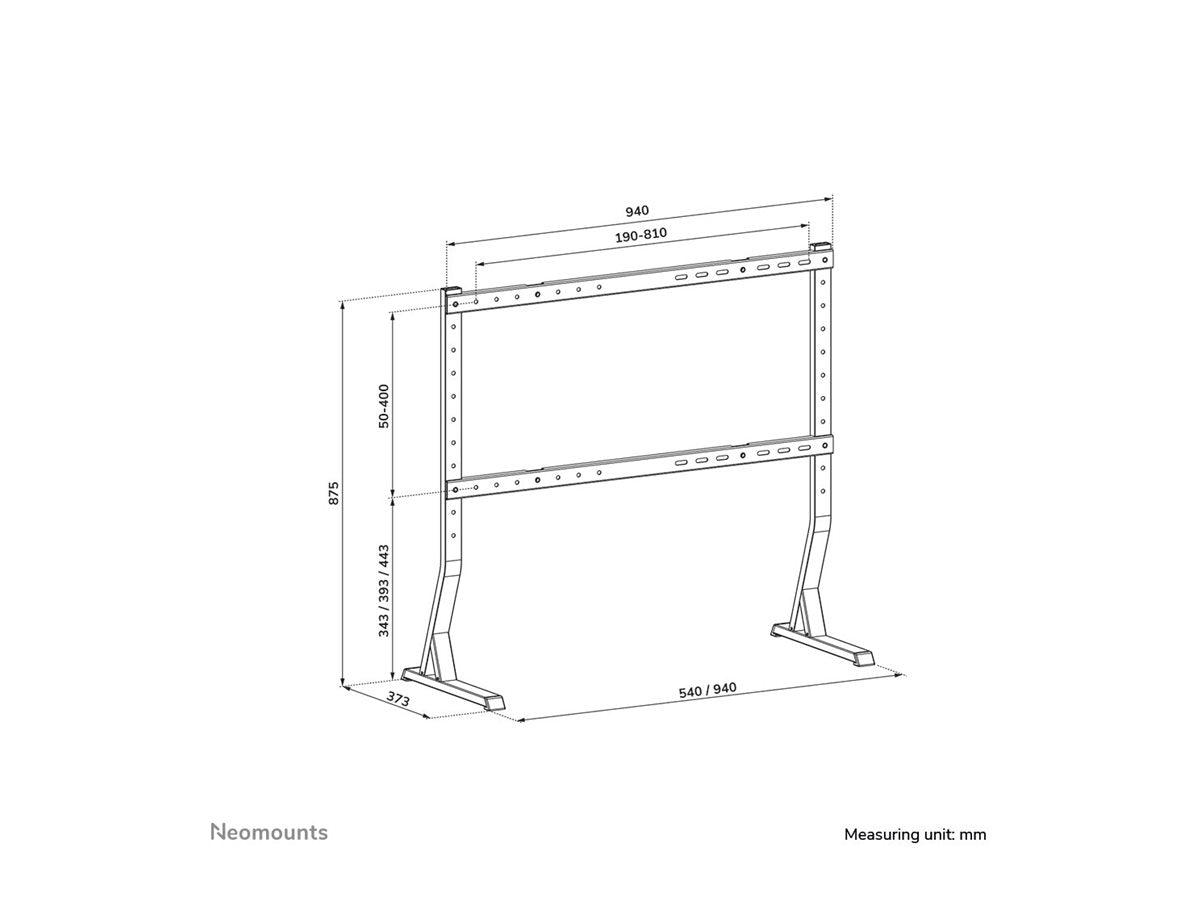 NEOMOUNTS DS45-430BL18 Support de bureau pour Ã©cran Ã  poser 45-90p