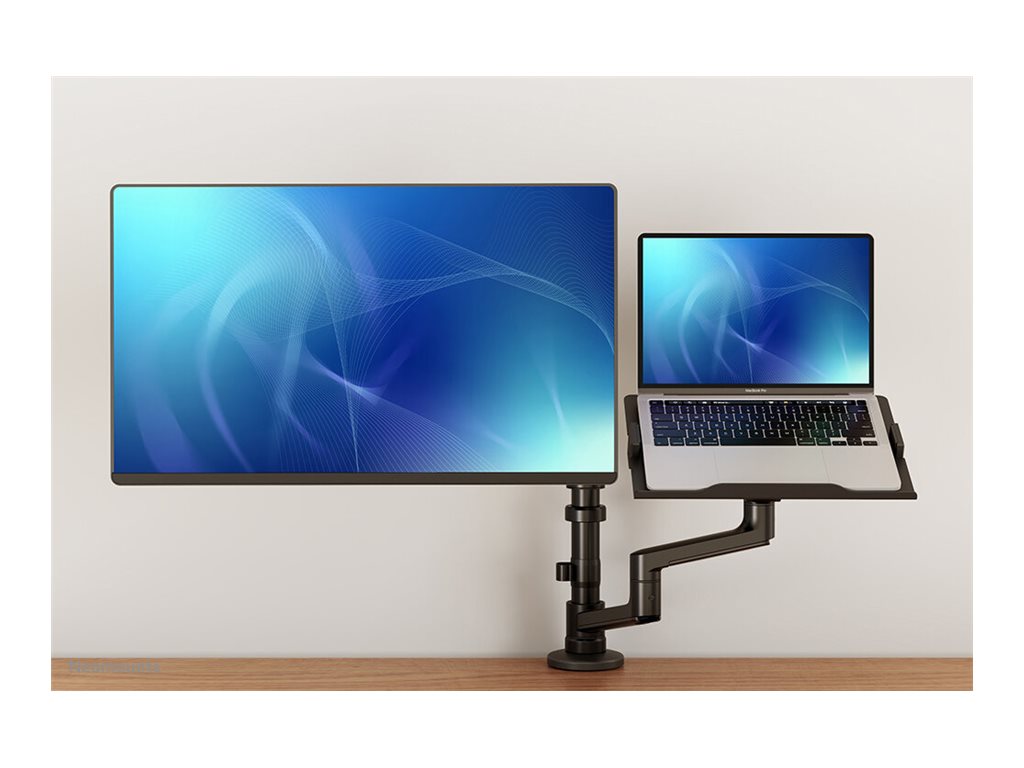 NEOMOUNTS DS20-425BL2 Support décran à fixer avec support pour ordinateur portable 17-27p - économie despace