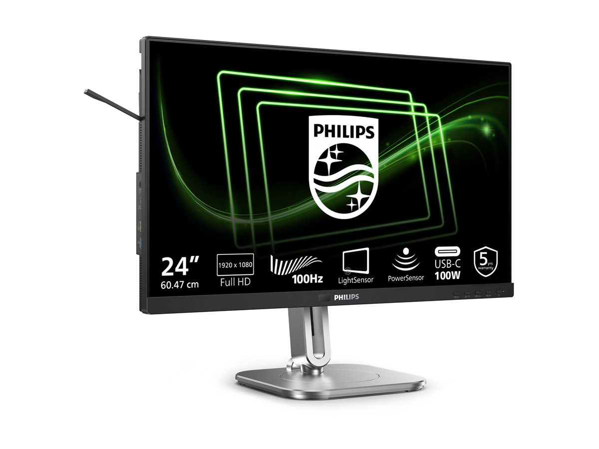 PHILIPS 24B2G5301/00 Monitor 23.8p 1920x1080 100Hz HDMI DP USB dark gray