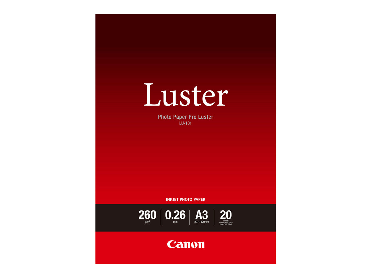 CANON 260G/M2 A3 20 feuilles pack de 1 luster paper
