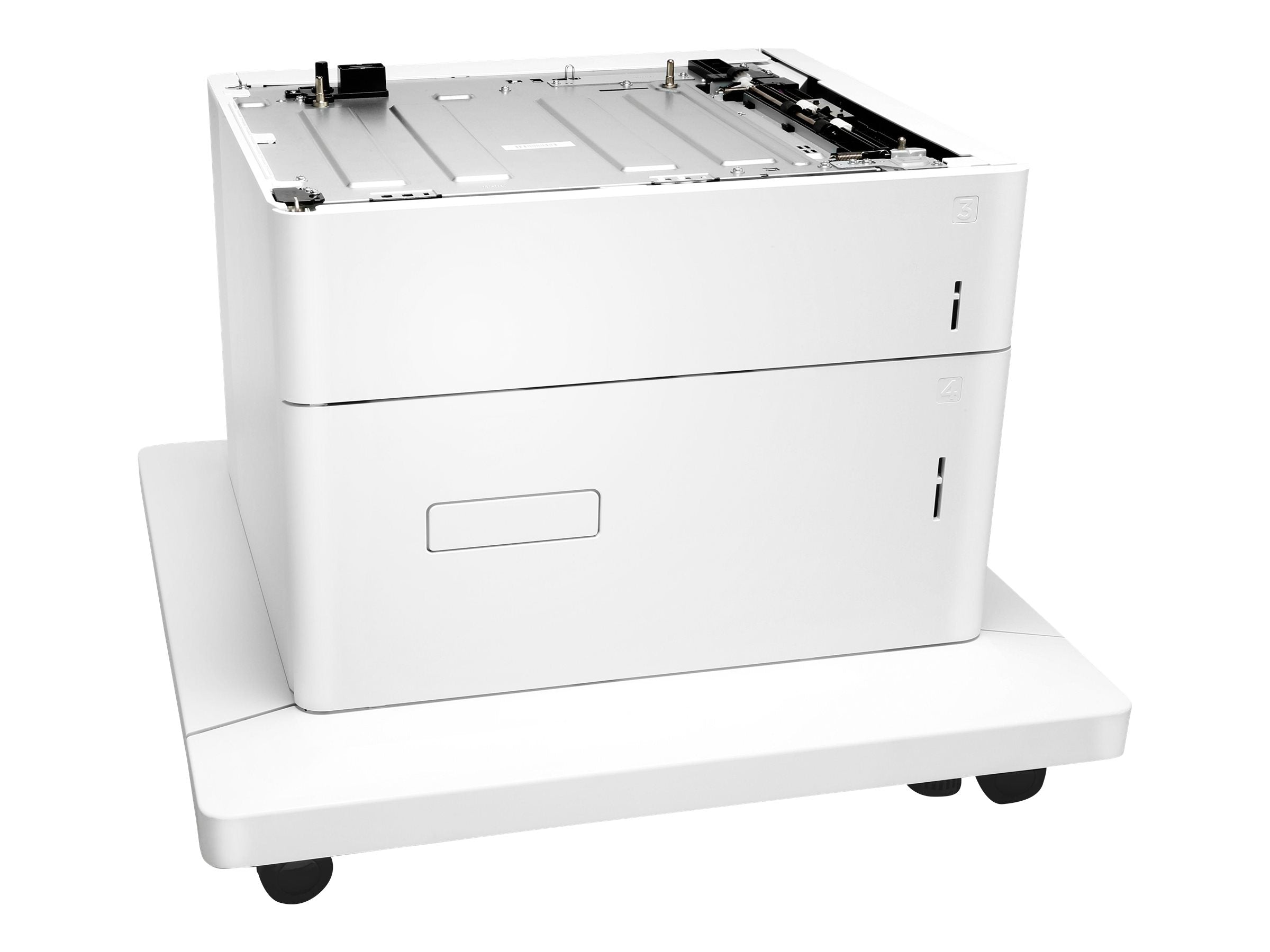 HP Bac 550 feuilles et Bac Haute Capacite 2 000 feuilles et support