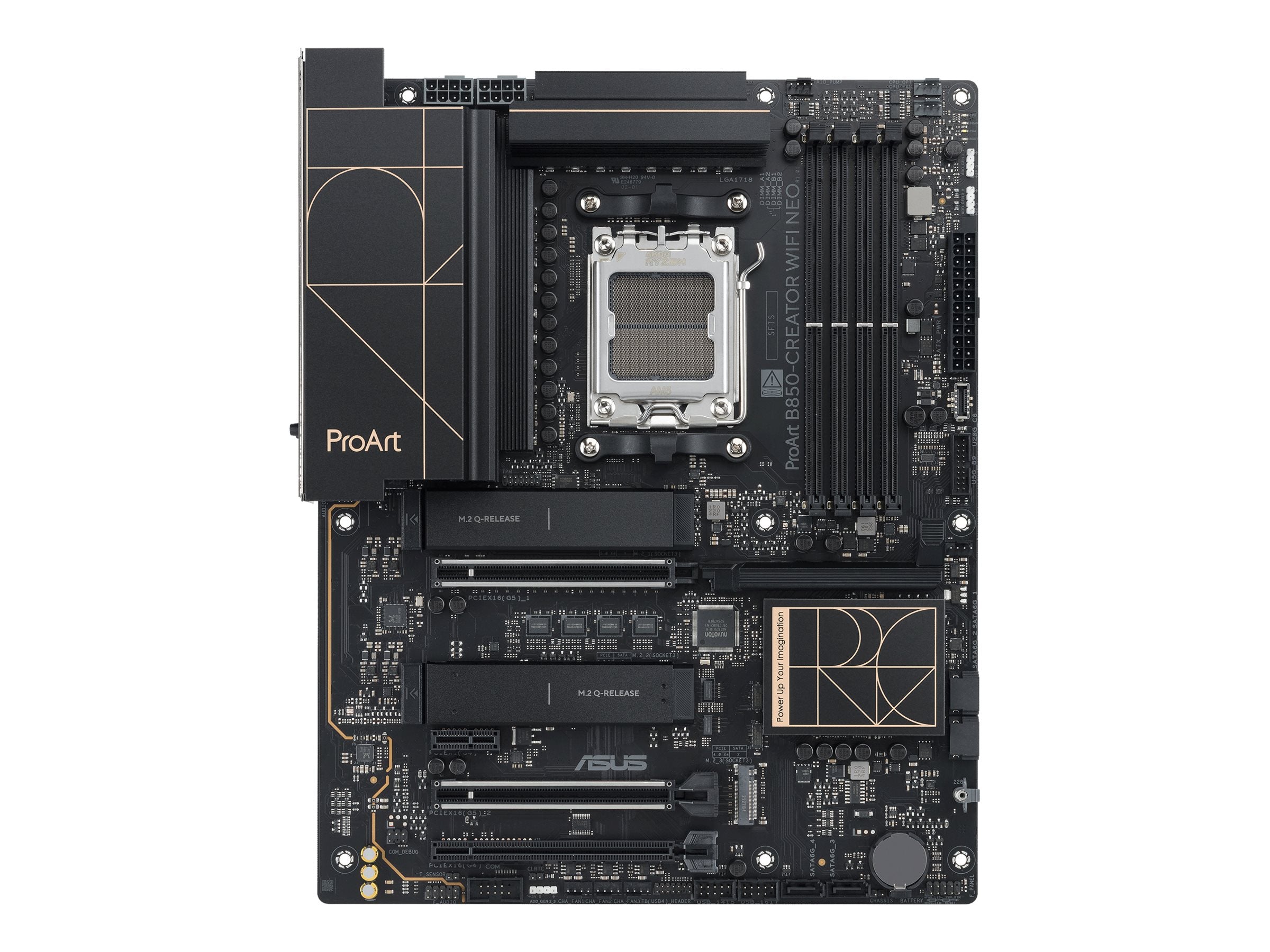 ASUS PROART B850-CREATOR WIFI NEO ATX motherboard 4xDDR5 2xPCIe 5.0 3xM.2 1xHDMI 2xDisplayPort 4xSATA