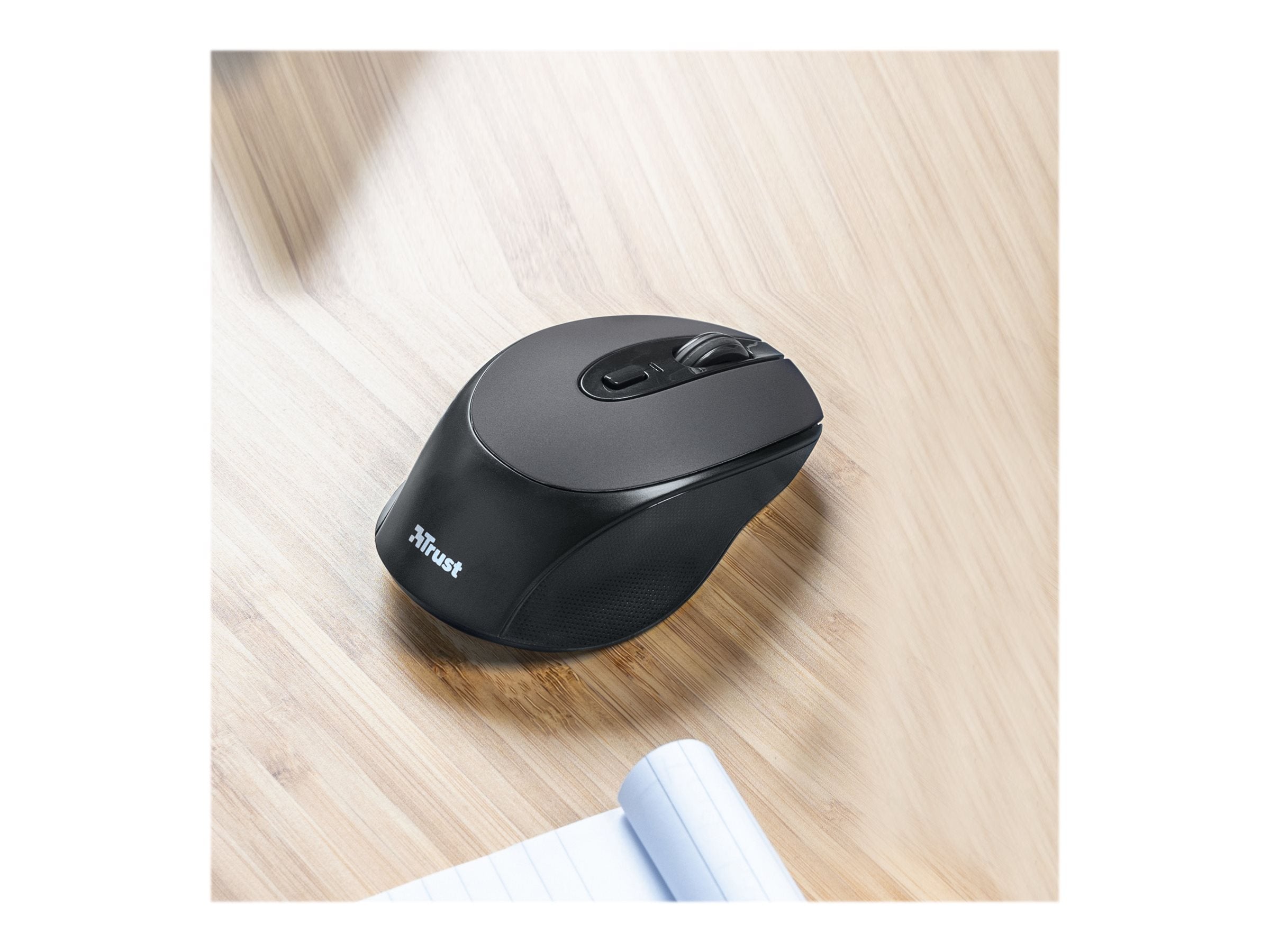 TRUST Souris sans fil ZAYA rechargeable - Noire