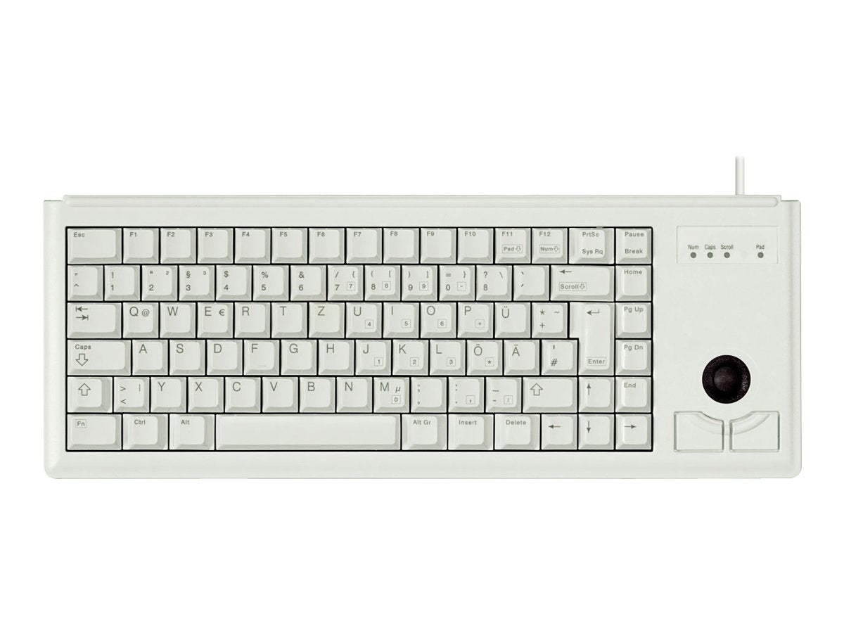 CHERRY Compact Trackball Keyboard 48cm 19.7p USB grey (DE)