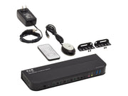 EATON TRIPPLITE Commutateur KVM 4 ports DisplayPort/USB 4K 60 Hz HDR HDCP 2.2 IR DP 1.4 partage USB