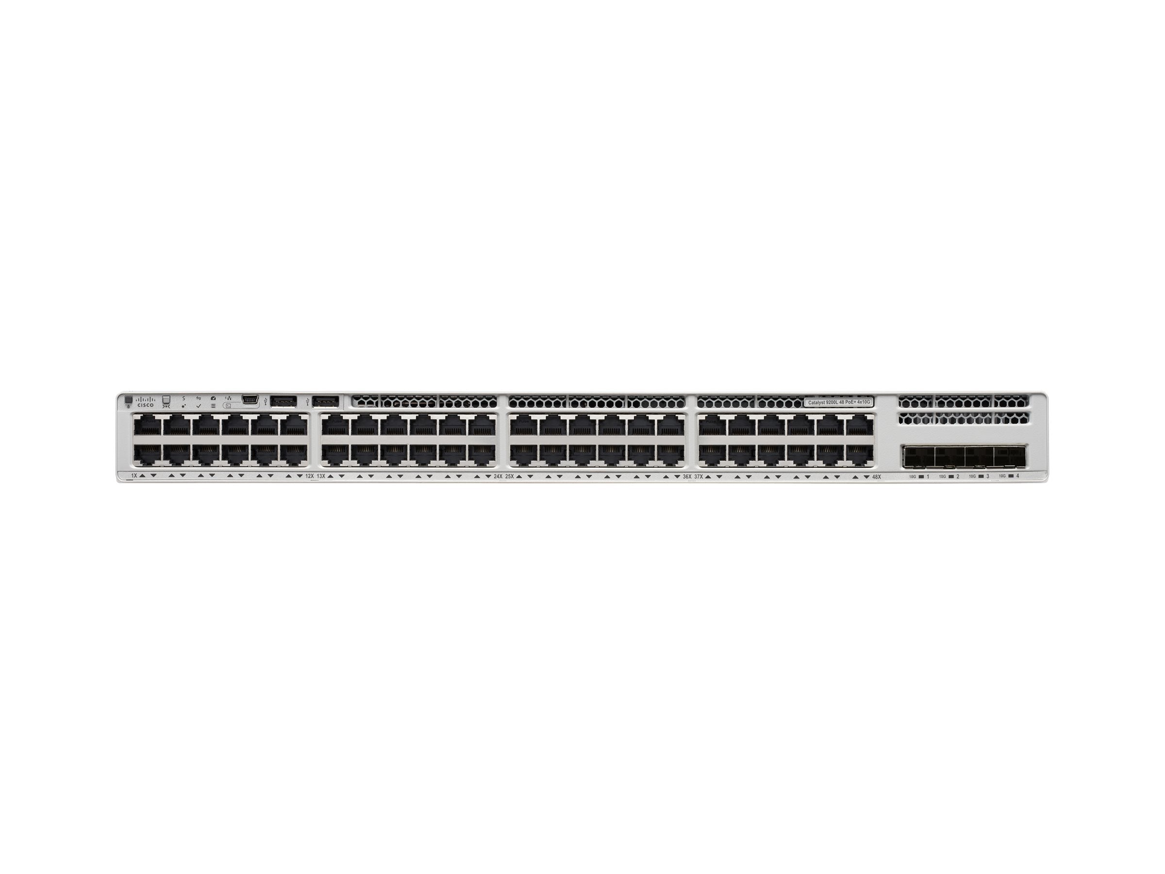 CISCO Catalyst 9200L 48-port Partial PoE 4 x 10Gbps NW Essentials