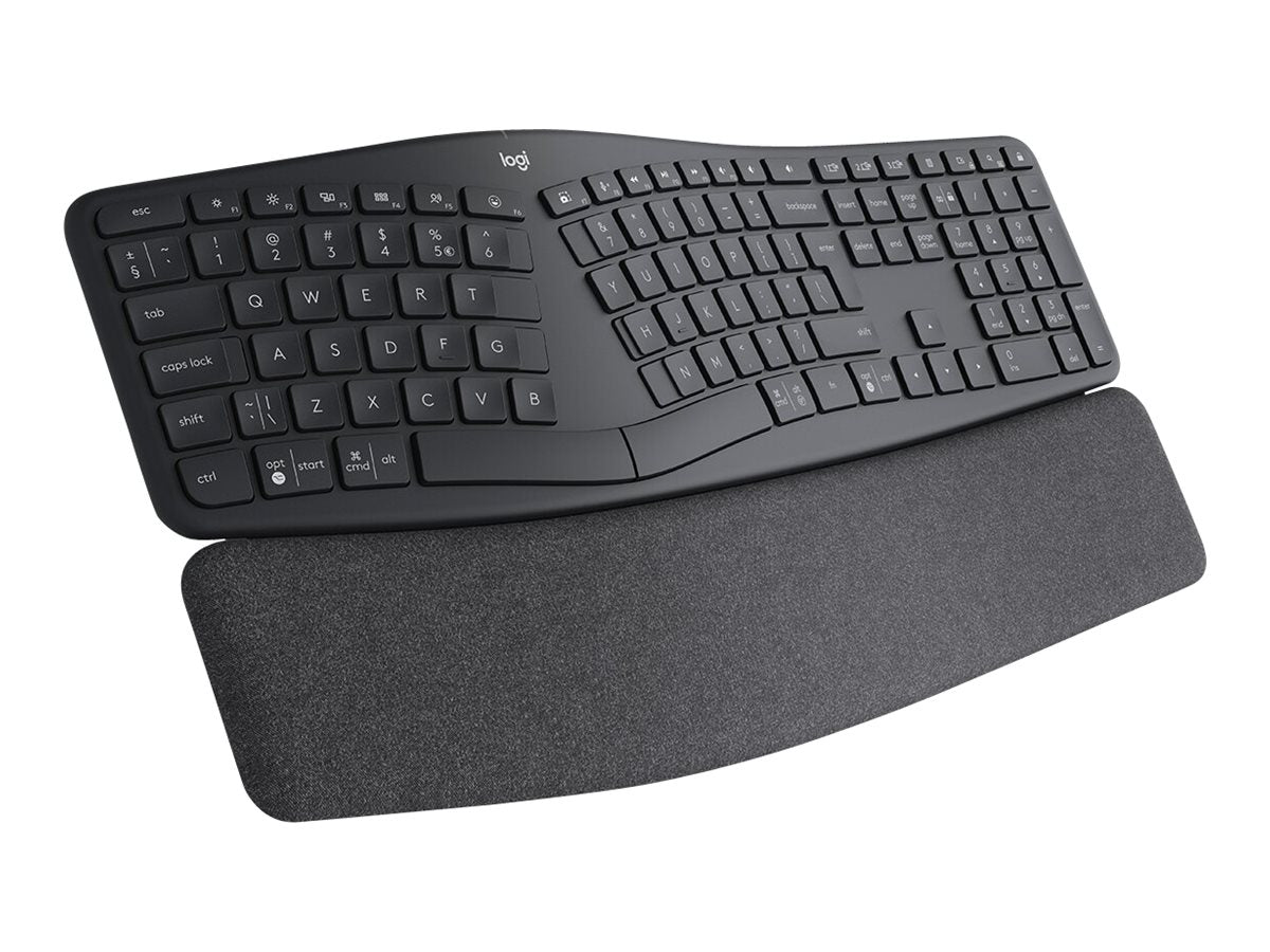 Logitech ERGO K860 Split for Business clavier Bureau Bluetooth QWERTY US International Graphite