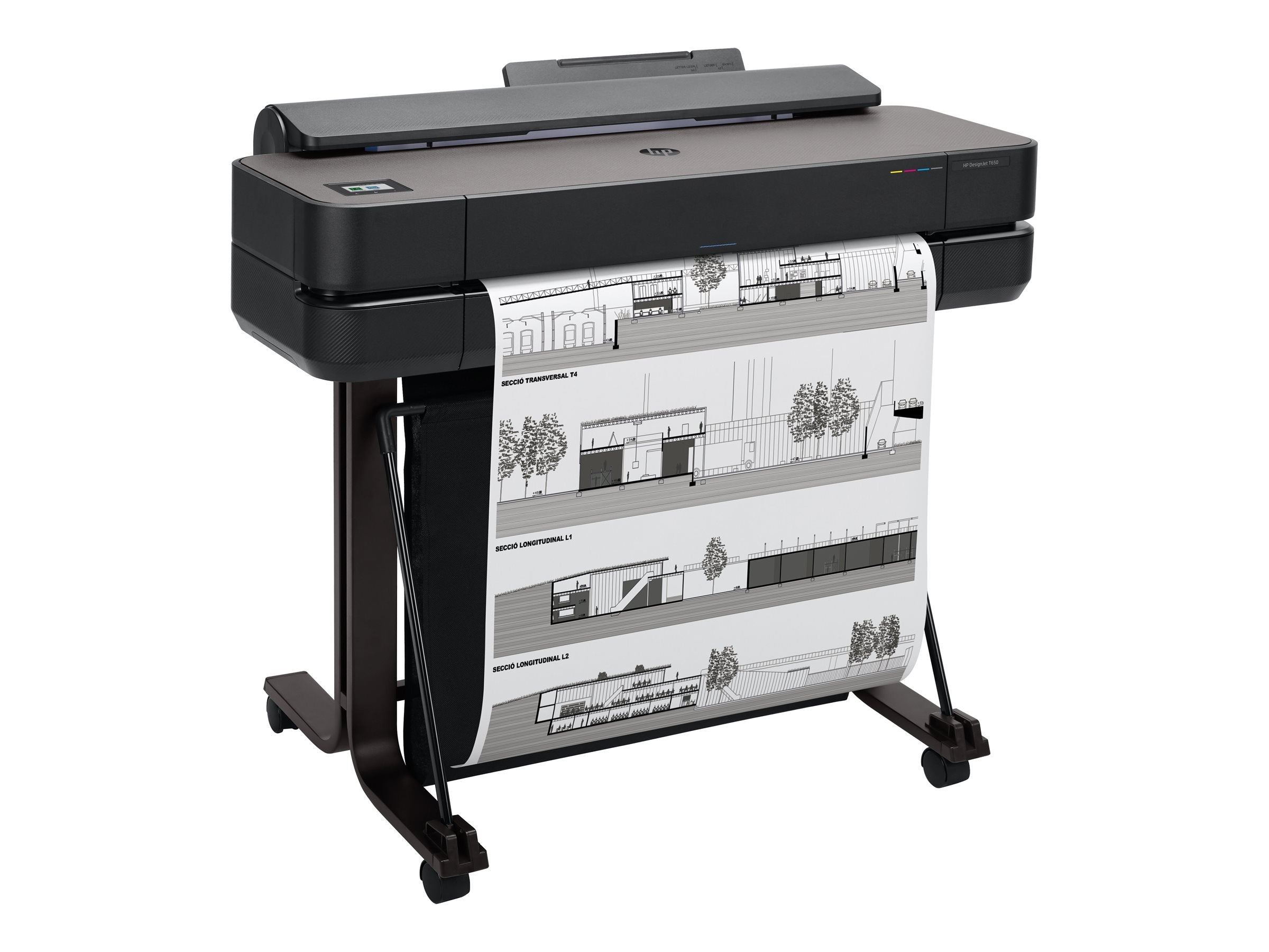 HP DesignJet T650 36p LFP 2025 Colour Ink-Jet A0 ANSI D Roll 91.4cmx45.7 m 2400x1200dpi 0.45 min/page USB LAN Wi-Fi
