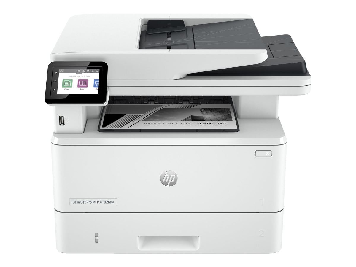 HP LaserJet Pro MFP 4102fdw Mono laser 38ppm Copy 40ppm Print 350sheets LAN Wi-Fi USB Bluetooth USB imprimante A4 laser mono WIFI