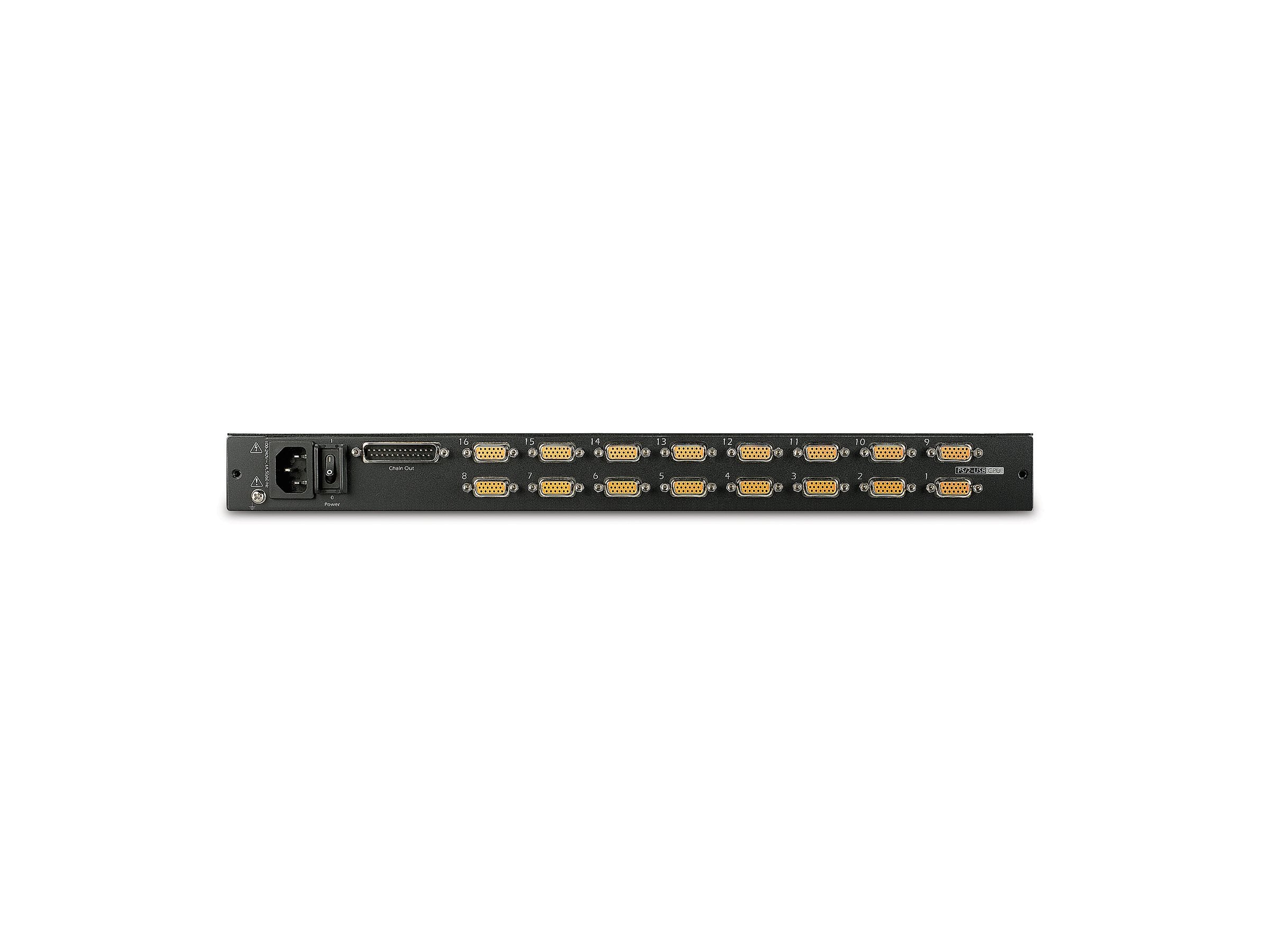 APC 17p Rack LCD Console with Integrated 16 Port Analog KVM Switch
