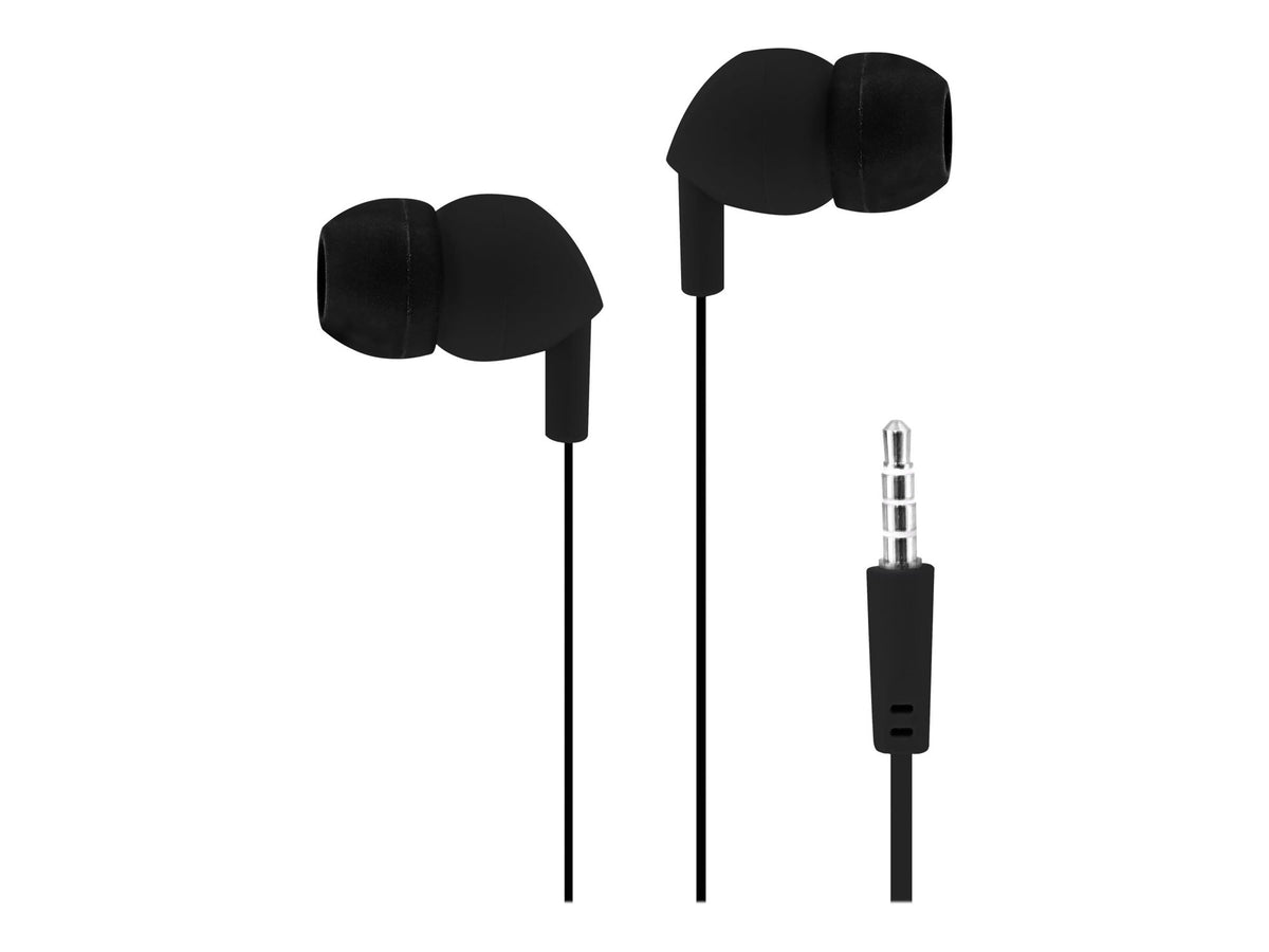 TNB BE COLOR - Earphones + micro - Into-ear flat cable - Black/White