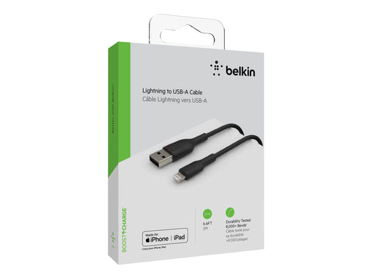 BELKIN BOOST CHARGE USB-A to Lightning Cable PVC 2M Black