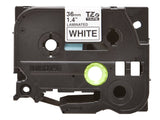 BROTHER P-TOUCH TZE-261 noir sur blanc 36mm