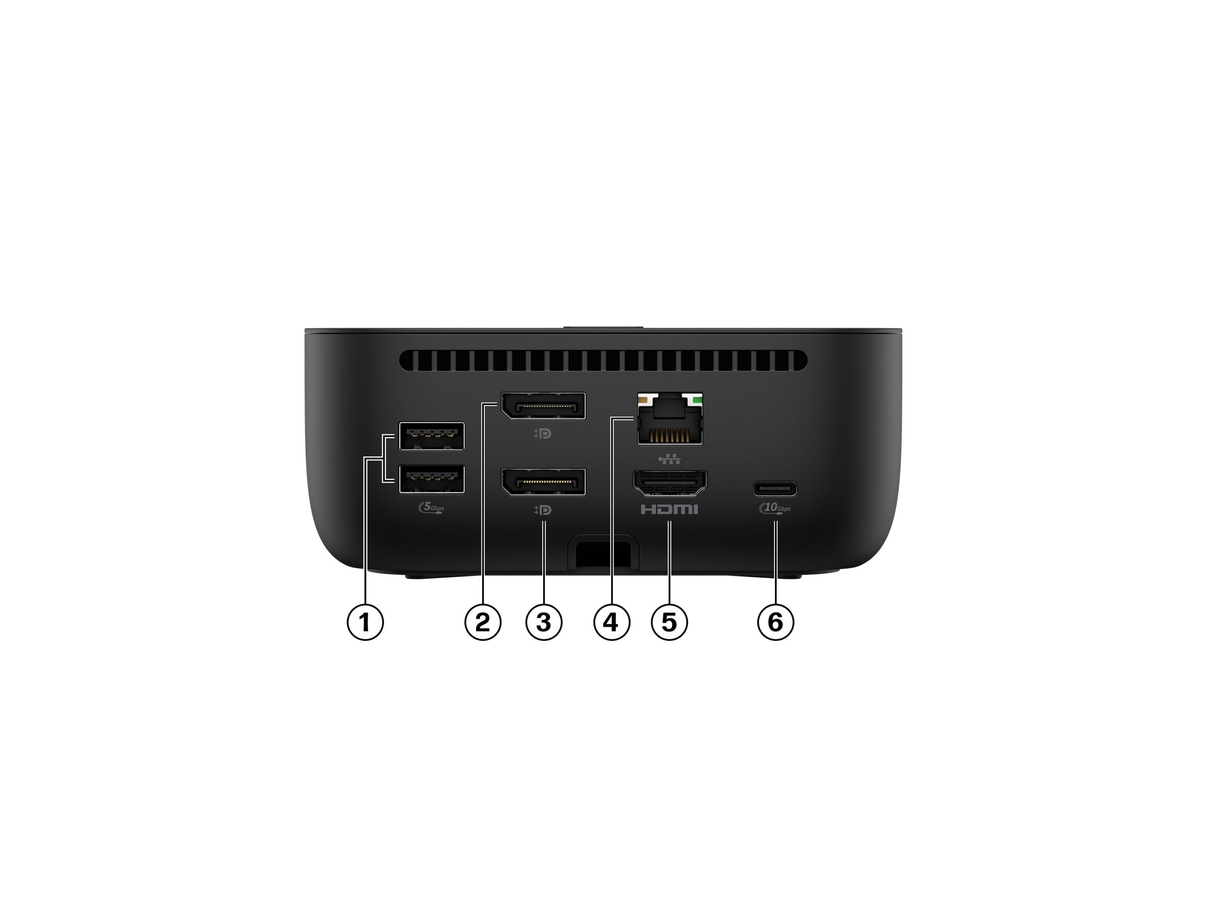 HP USB-C 100W G6 2xUSB-C 5xUSB LAN RJ45 2xDisplayport 1xHDMI USB-C Dockingsstation SmartBuy