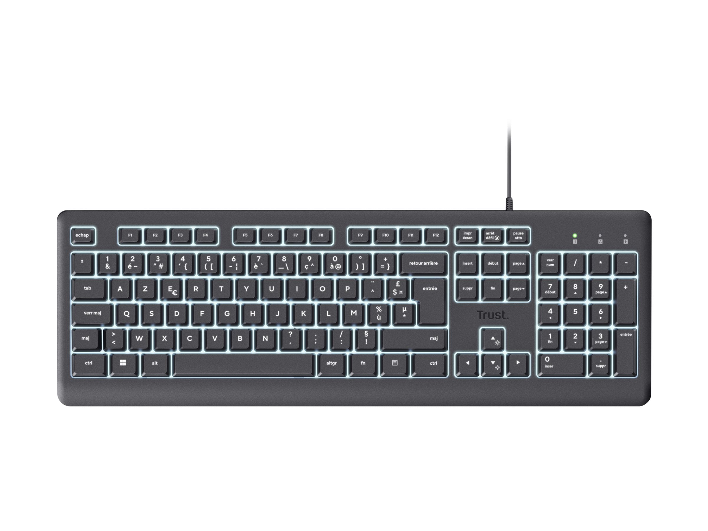 TRUST Clavier filaire PRIMO rétro-éclairé