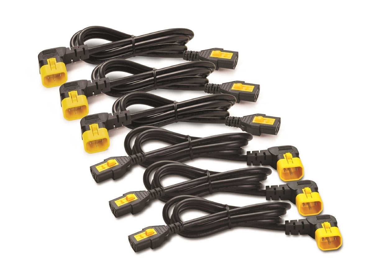APC 6x Power Cords C13 / C14 1.8m angled
