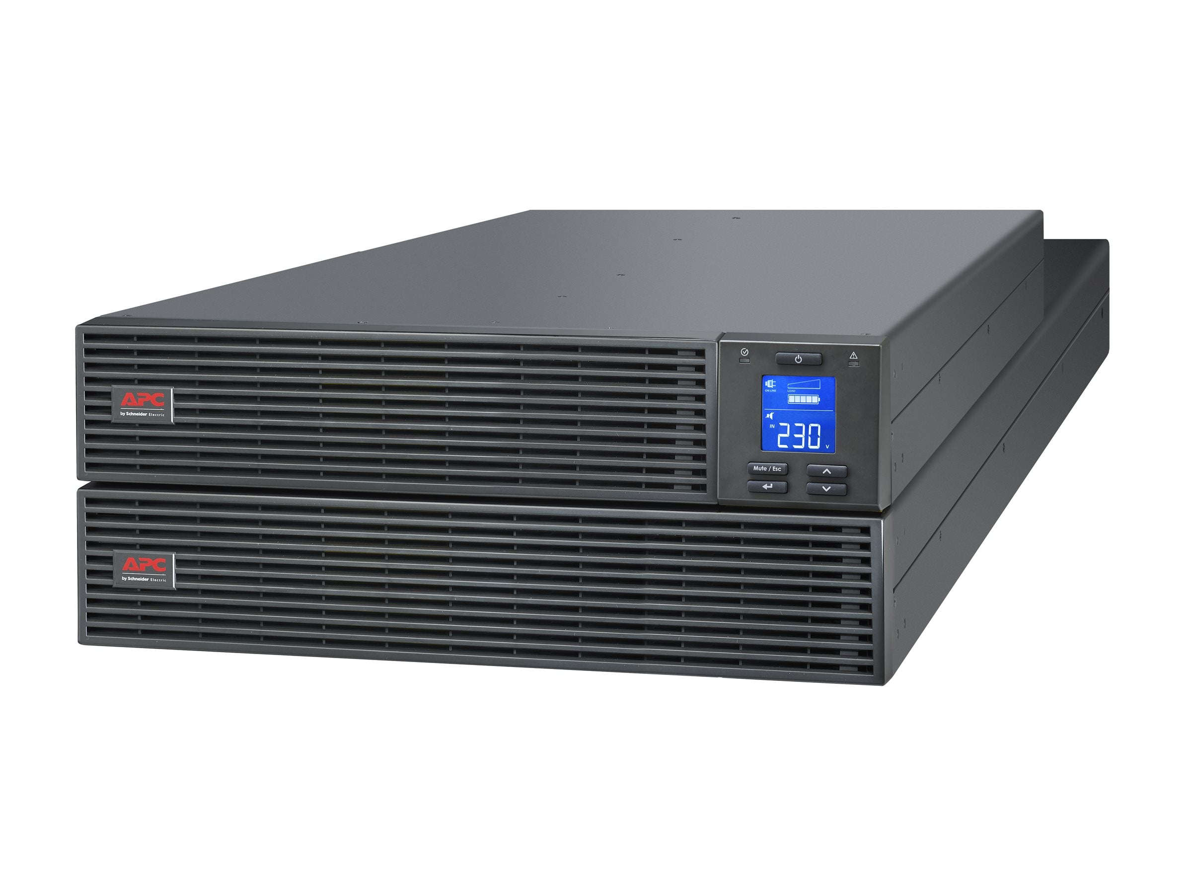 APC Easy UPS SRV UPS rack-mountable AC 230V 5000Watt 5000VA RS-232 USB output connectors 1 4U Black