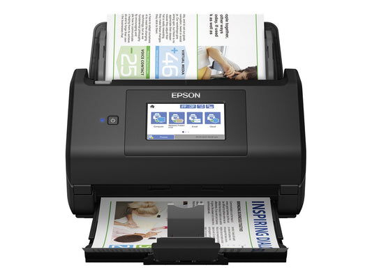 EPSON WorkForce ES-580W Document scanner Contact Image Sensor CIS Duplex 600x600dpi 35ppm ADF 100sheets 4000scans/d USB Wi-Fi