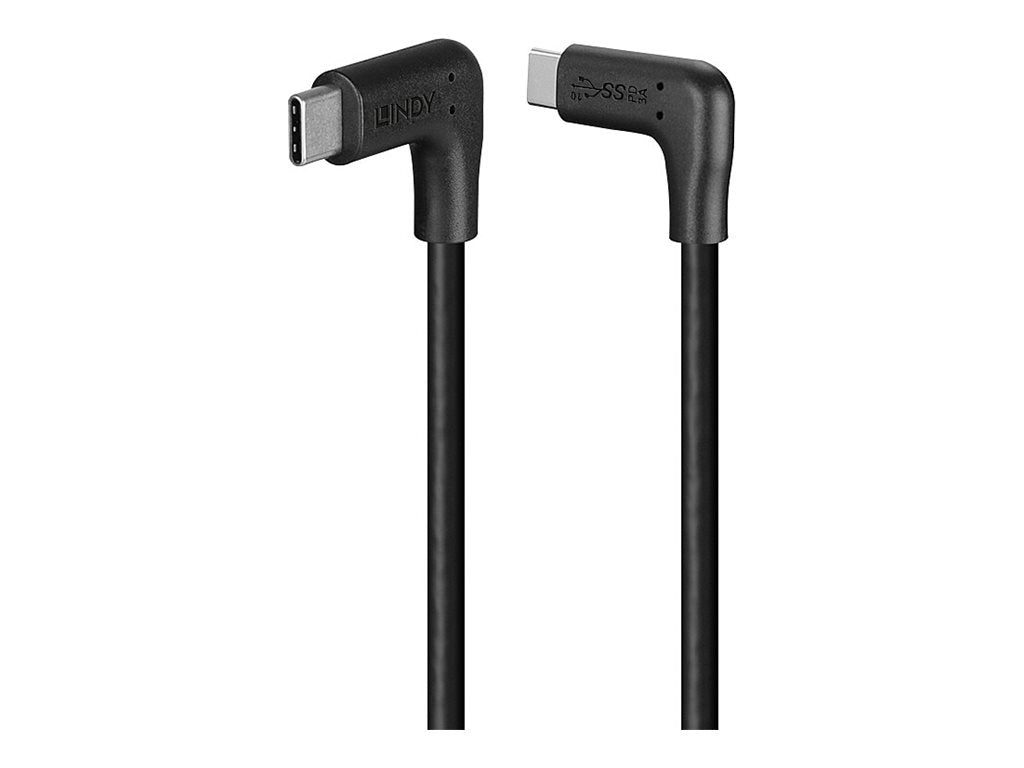 LINDY 1m USB 3.2 Type C Cable 2 x 90 Right Angle