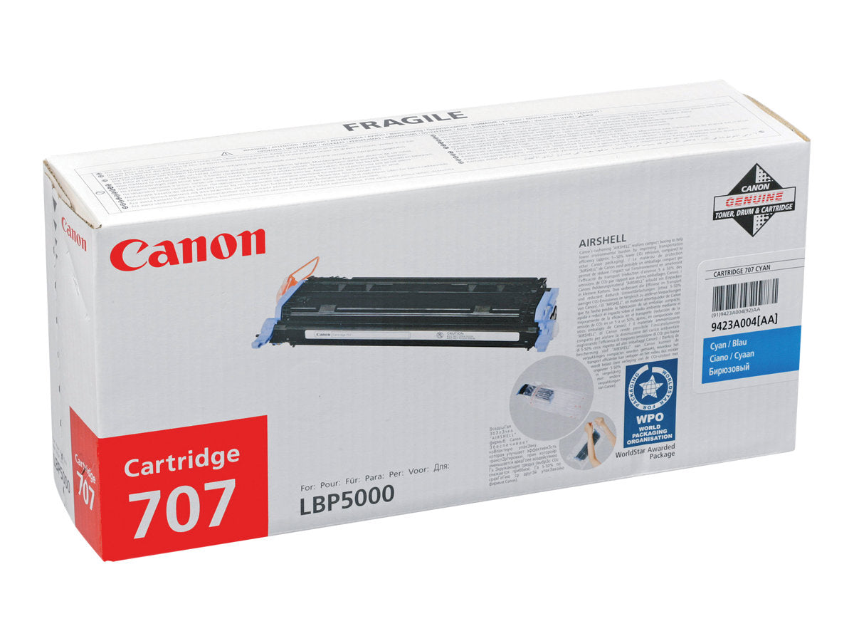 CANON 707 cartouche de toner cyan capacite standard 2.000 pages pack de 1